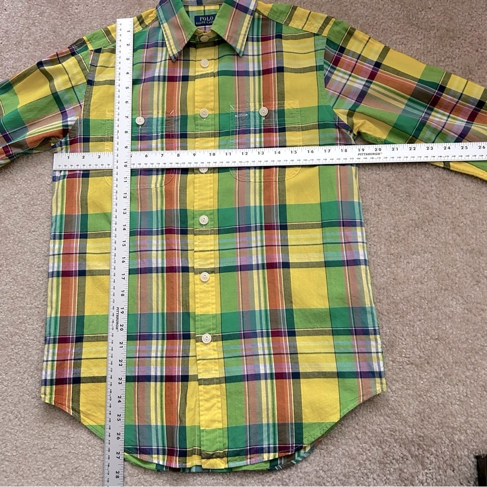 Polo Ralph Lauren Long Sleeve Button Down Multicolor Plaid Shirt - Picture 5 of 7